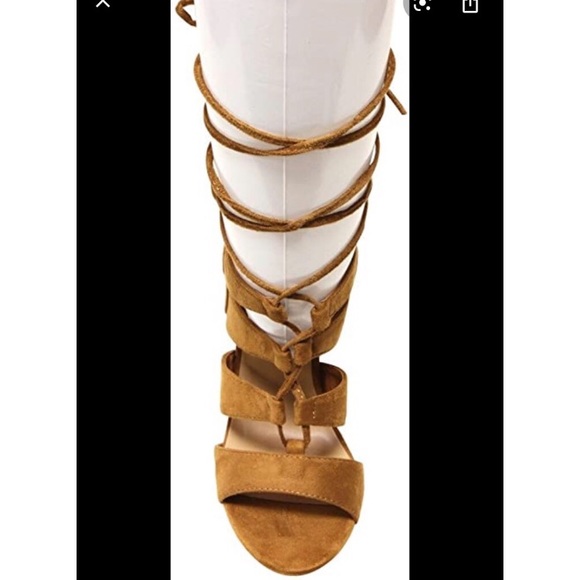 Lace up suede heels - Picture 5 of 5